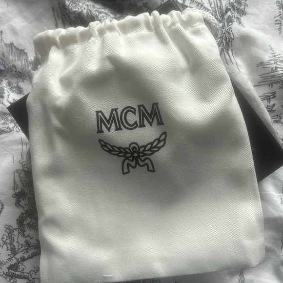 NWT in Box MCM Purple Rose Bandanna Silk & Cotton Scrunchie - Picture 3 of 7